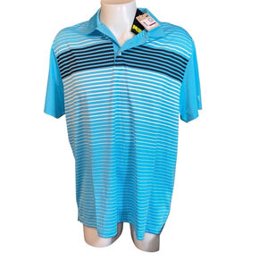 Men's Puma Polo Shirt Blue White XXL